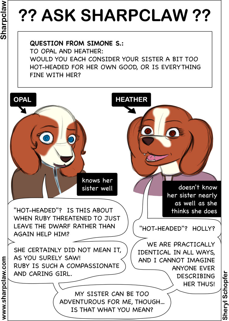 Sharpclaw Q&A 2 - Opal And Heather