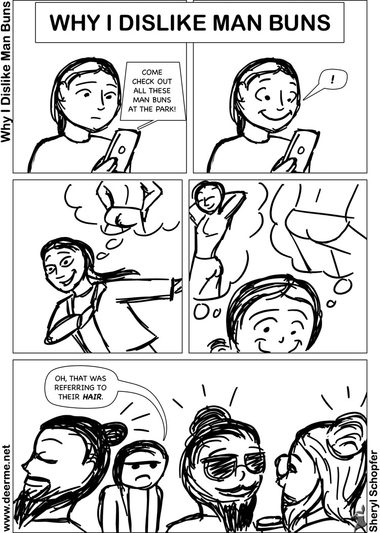 Comic: Why I Dislike Man Buns